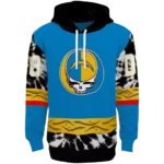 personalized-los-angeles-chargers-grateful-vibes-blue-hoodie-best-selling