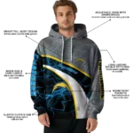 personalized-los-angeles-chargers-hexagonal-mesh-blue-black-gray-hoodie-best-selling