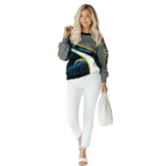 personalized-los-angeles-chargers-hexagonal-mesh-blue-black-gray-hoodie-best-selling