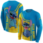 personalized-los-angeles-chargers-stitch-blue-hoodie-best-selling