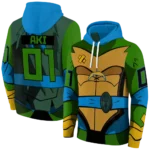 personalized-los-angeles-chargers-superhero-armor-blue-green-hoodie-best-selling