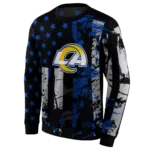 personalized-los-angeles-rams-distressed-flag-blue-black-hoodie-best-selling