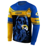 personalized-los-angeles-rams-grim-reaper-blue-black-hoodie-best-selling