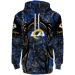 personalized-los-angeles-rams-hunting-theme-blue-black-hoodie-best-selling