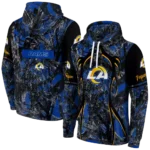 personalized-los-angeles-rams-hunting-theme-blue-black-hoodie-best-selling