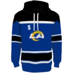 personalized-los-angeles-rams-striped-pattern-blue-hoodie-best-selling