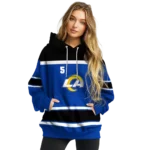 personalized-los-angeles-rams-striped-pattern-blue-hoodie-best-selling