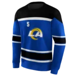 personalized-los-angeles-rams-striped-pattern-blue-hoodie-best-selling
