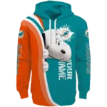 personalized-miami-dolphins-peeking-snoopy-aqua-hoodie-best-selling