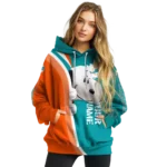 personalized-miami-dolphins-peeking-snoopy-aqua-hoodie-best-selling