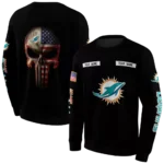 personalized-miami-dolphins-punisher-skull-black-hoodie-best-selling