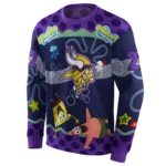 personalized-minnesota-vikings-spongebob-patrick-star-purple-navy-hoodie-best-selling