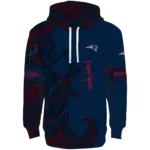 personalized-new-england-patriots-deer-silhouette-blue-hoodie-best-selling