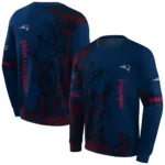 personalized-new-england-patriots-deer-silhouette-blue-hoodie-best-selling