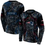personalized-new-england-patriots-hunting-theme-blue-black-hoodie-best-selling