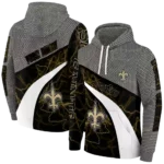 personalized-new-orleans-saints-hexagonal-mesh-gold-black-gray-hoodie-best-selling
