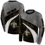 personalized-new-orleans-saints-hexagonal-mesh-gold-black-gray-hoodie-best-selling