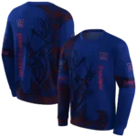 personalized-new-york-giants-deer-silhouette-blue-hoodie-best-selling