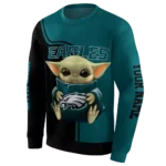 personalized-philadelphia-eagles-baby-yoda-green-black-hoodie-best-selling