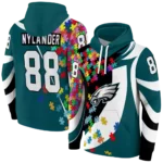 personalized-philadelphia-eagles-puzzle-pieces-green-hoodie-best-selling