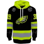 personalized-philadelphia-eagles-safety-motif-black-neon-green-hoodie-best-selling