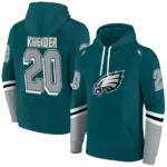 personalized-philadelphia-eagles-striped-sleeves-green-hoodie-best-selling