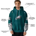 personalized-philadelphia-eagles-striped-sleeves-green-hoodie-best-selling
