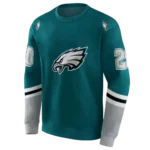 personalized-philadelphia-eagles-striped-sleeves-green-hoodie-best-selling