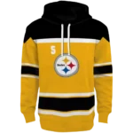 personalized-pittsburgh-steelers-striped-pattern-gold-hoodie-best-selling