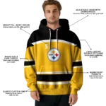 personalized-pittsburgh-steelers-striped-pattern-gold-hoodie-best-selling