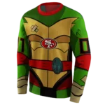 personalized-san-francisco-49ers-superhero-armor-red-green-hoodie-best-selling