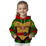 personalized-san-francisco-49ers-superhero-armor-red-green-hoodie-best-selling