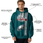 philadelphia-eagles-football-heartbeat-green-hoodie-best-selling