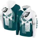philadelphia-eagles-graphic-punisher-green-white-hoodie-best-selling