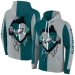 philadelphia-eagles-heartbeat-graphic-green-hoodie-best-selling