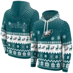philadelphia-eagles-reindeer-motif-green-hoodie-best-selling
