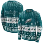 philadelphia-eagles-reindeer-motif-green-hoodie-best-selling