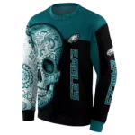 philadelphia-eagles-sugar-skull-green-black-hoodie-best-selling