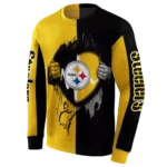 pittsburgh-steelers-heartbeat-graphic-gold-hoodie-best-selling