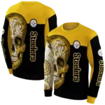 pittsburgh-steelers-sugar-skull-gold-black-hoodie-best-selling