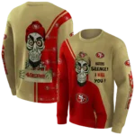 san-francisco-49ers-achmed-skull-red-hoodie-best-selling