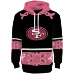 san-francisco-49ers-awareness-ribbon-black-pink-hoodie-best-selling