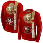 san-francisco-49ers-football-heartbeat-red-hoodie-best-selling