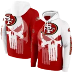 san-francisco-49ers-graphic-punisher-red-white-hoodie-best-selling