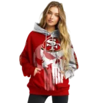 san-francisco-49ers-graphic-punisher-red-white-hoodie-best-selling