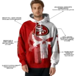 san-francisco-49ers-graphic-punisher-red-white-hoodie-best-selling