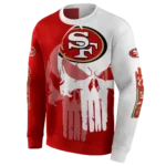 san-francisco-49ers-graphic-punisher-red-white-hoodie-best-selling