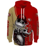 san-francisco-49ers-jack-skellington-red-hoodie-best-selling