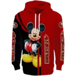 san-francisco-49ers-mickey-mouse-red-black-hoodie-best-selling