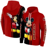san-francisco-49ers-mickey-mouse-red-black-hoodie-best-selling